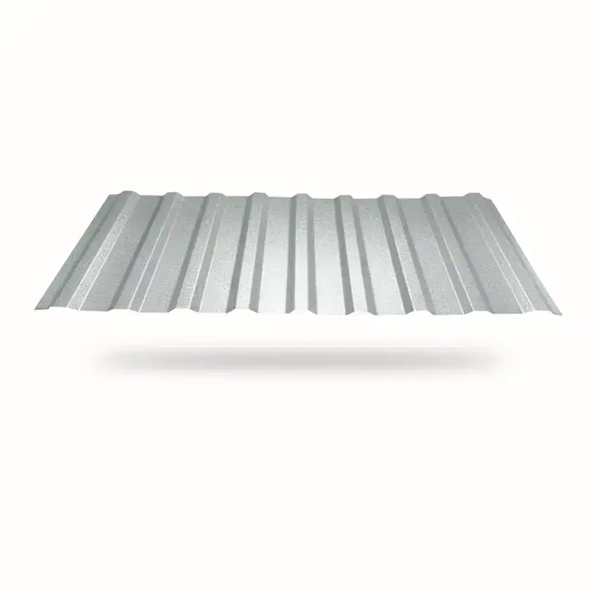 galvanized-trapezoid ورق ذوزنقه شیروانی گالوانیزه در بک گراند سفید