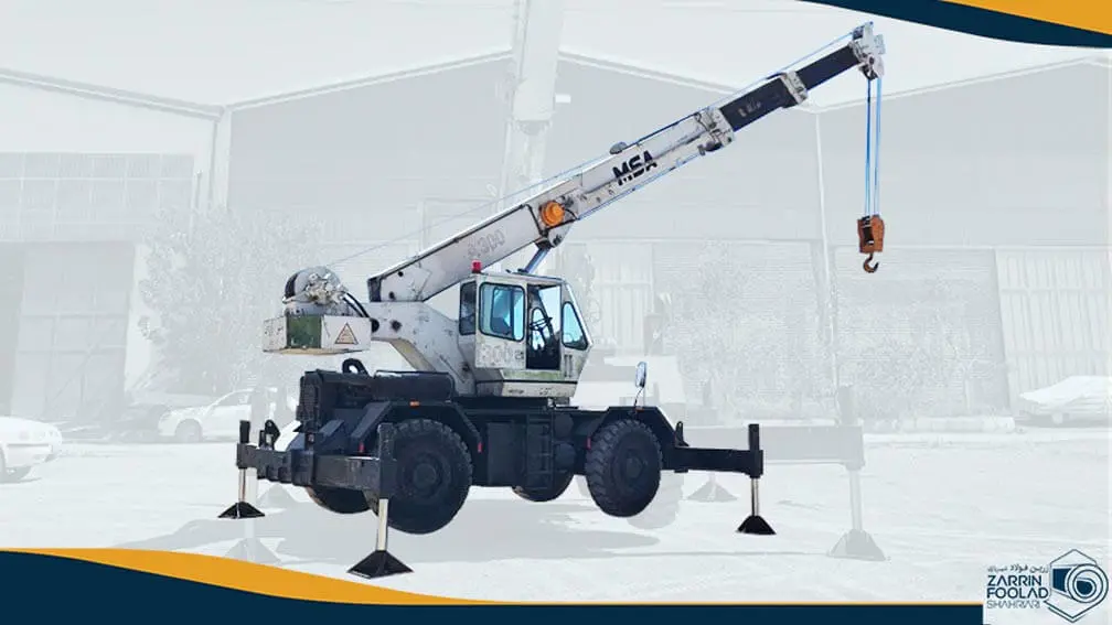 جرثقیل استوک 25 تنی کارگاهی سفید رنگ
